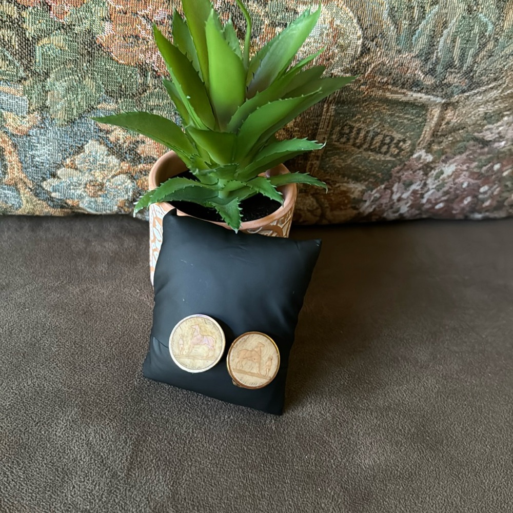 Hermes Gold Earrings